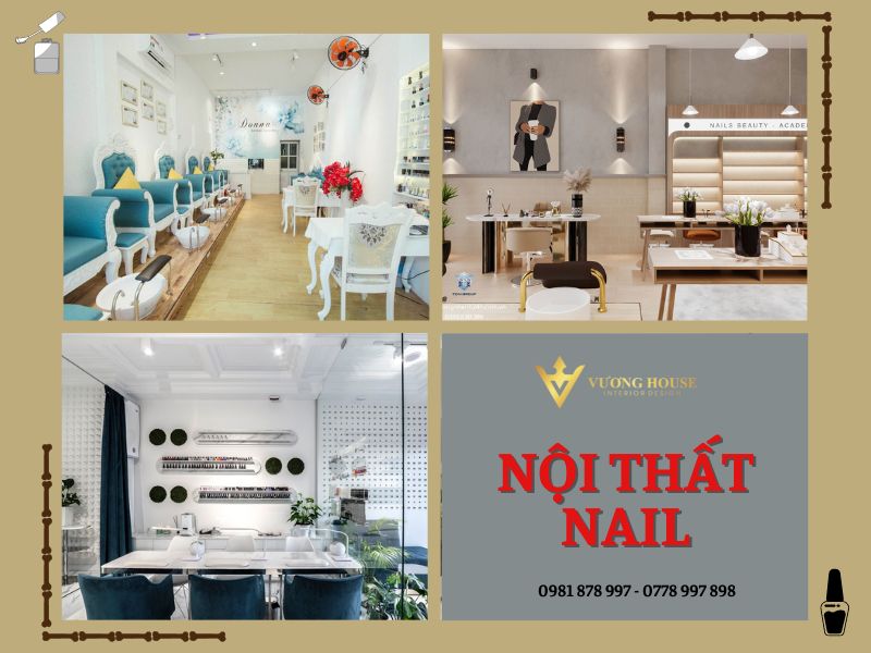 Ý tưởng nội thất tiệm nail “Sang chảnh – Thời thượng – Phong thủy”